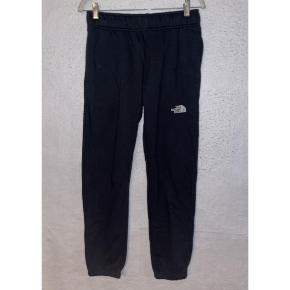 North Face Athletic Fleece Lined Jogger Pants Sweatpants Black Men's sz S pocket